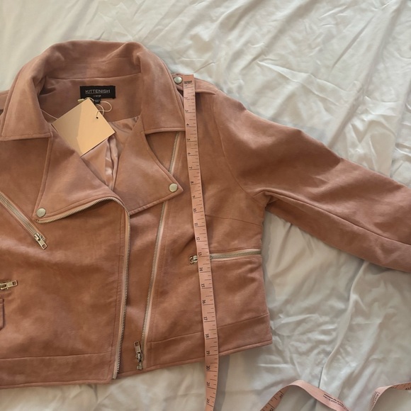 Kittenish Blush Faux Suede Like Jacket-NWT - Picture 9 of 11